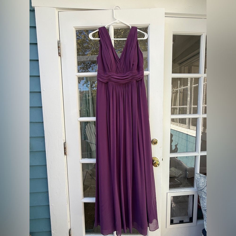 Elegant Plum Full Length Formal Gown worn once